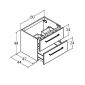 Dansani Dansani Delta Waschtischunterschrank 2S 60 cm Bild 2