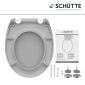 Schütte Schütte Duroplast WC-Sitz GREY, mit Absenkautomatik und Schnellverschluss Bild 8