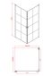 DM-DOH Duschmeister Eckdusche Max F 38 weiß 90 x 90 x 200 cm Bild 3