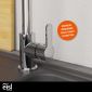 Eisl Eisl Leon Spiralfeder-Küchenarmatur, 360 Grad schwenkbar, chrom Bild 7