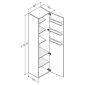 Dansani Dansani Mido+ Hochschrank 40 cm linksanschlag Bild 2