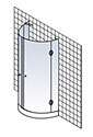 Schulte Schulte MasterClass U-Kabine Halbkreisdusche mit Drehtüren Bild 5