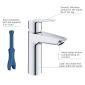 Grohe-IS Grohe QuickFix Start Einhand-Waschtischbatterie, 1/2