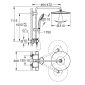 Grohe-IS Grohe Vitalio Joy System 310 Duschsystem mit Thermostatbatterie für Wandmontage Bild 2