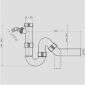 Sanit-IS Sanit Eisenberg Universal Rohrgeruchverschluss 1 1/2x50 mit Geräteanschluss Bild 2