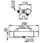 Hansa-IS Hansa Micra Brause Thermostat für Wandaufbau Bild 2