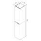 Fackelmann Fackelmann B.brillant Badschrank Hochschrank 30 cm Bild 9