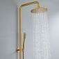 DM-BND Duschmeister Outdoor Shower Set BN32 Gold gebürstet Warm Kalt Gartendusche Aussendusche Bild 3