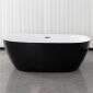 DM-San Duschmeister freistehende Badewanne Sano 700 schwarz 170 x 75 cm Bild 1