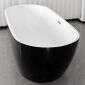 DM-San Duschmeister freistehende Badewanne Sano 700 schwarz 170 x 75 cm Bild 2