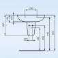 Duschmeister Waschbecken Duschmeister Waschtisch Cubo 60 cm Bild 2