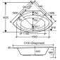 Ottofond Ottofond Eckbadewanne Canary 150 x 150 pergamon Bild 2