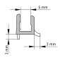 Schulte Wasserabweisprofil Dichtlippe 1200 mm für Duschkabinen 5 mm Bild 2