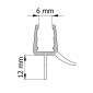 Schulte Wasserabweisprofil Dichtlippe 1200 mm für Duschkabinen 6 mm Bild 2