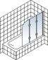 Schulte Schulte Hamburg Badewannenaufsatz Glas 3 teilig 140x125 cm Bild 6