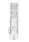 Duschmeister Heizkörper Universal DK-22 zweilagig mit 6 Anschlüssen 600 mm Höhe Bild 2