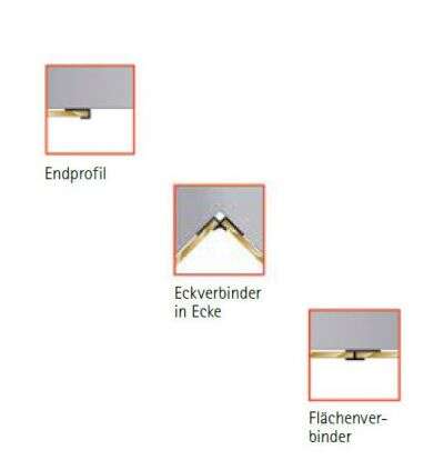 Schulte Schulte Profil-Set 4-teilig für Decodesign Duschrückwände