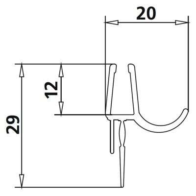 Kermi Kermi Dichtleiste für Liga Eckeinstieg 2 Dichtleisten 2534981