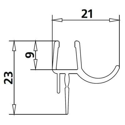 Kermi Kermi Dichtleiste für Raya Pendeltür 1 Dichtleiste 2534082