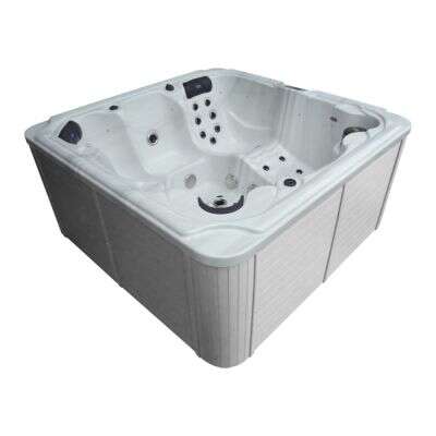 DM-San Duschmeister Outdoor Pool Sano 93 Maxi Whirlpool weiss 210x210x92 cm inkl Aussenverkleidung