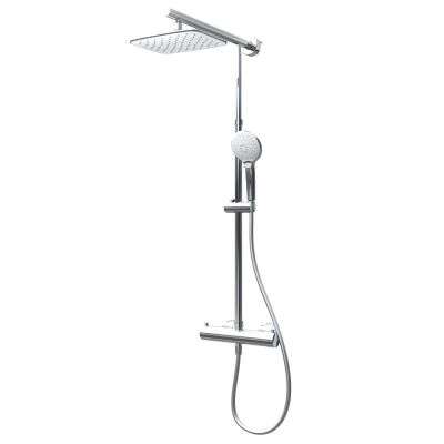 Schulte Schulte Duschmaster Classic Rain Eckig mit Thermostat White Style