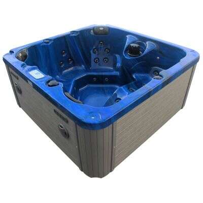 DM-San Duschmeister Outdoorpool Sano 173 Whirlpool blau 190x190x86 cm