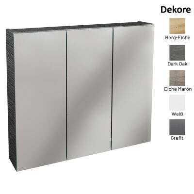 Lanzet Lanzet Spiegelschrank L0 80 cm, 3 Türen