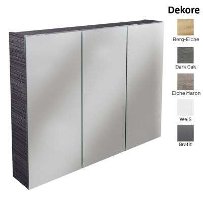 Lanzet Lanzet Spiegelschrank L0 90 cm, 3 Türen