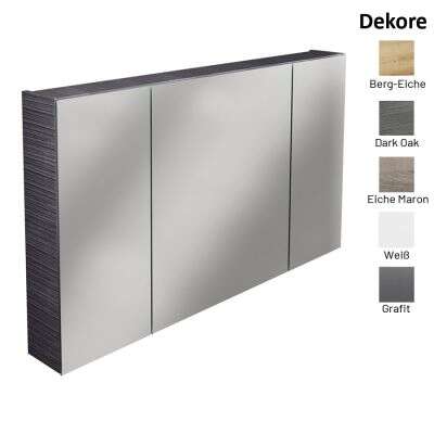 Lanzet Lanzet Spiegelschrank L0 120 cm, 3 Türen