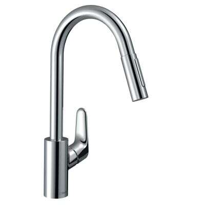 Hansgrohe-IS Hansgrohe Focus M41 Einhebel-Küchenmischer 240, Ausziehbrause, 2jet