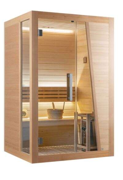 DM-San Duschmeister Finnische Sauna Sano 668 Komplettset mit Harvia Ofen