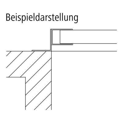 Kermi Kermi Liga Wandanschlussprofil für Mauervorsprung WEIß SOFT RAL 9016