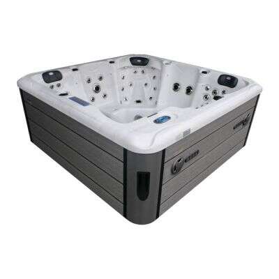 DM-San Duschmeister Outdoor Whirlpool Sano 669 inkl. Abdeckung 220 x 220 x 95 cm