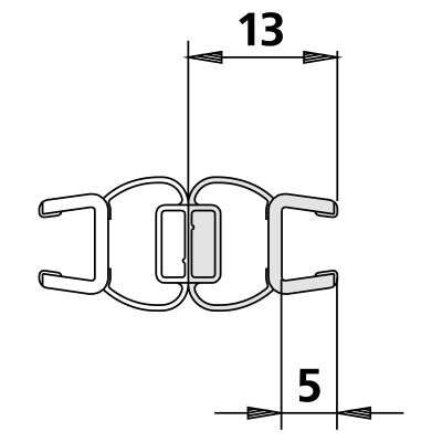 Kermi Kermi Dichtleiste für Diga 1 Magnetprofil 6025709