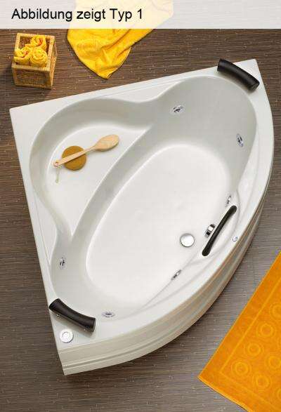 Ottofond Ottofond Whirlpool Eckbadewanne Siam 140 x 140