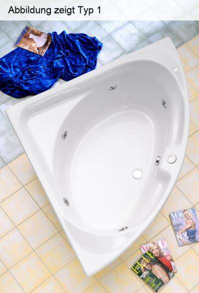 Ottofond Ottofond Whirlpool Eckbadewanne Laguna 136 x 136