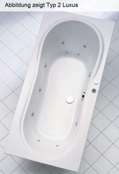 Ottofond Ottofond Whirlpool Rechteckbadewanne Palma 190 x 90