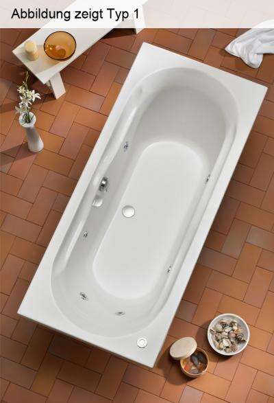 Ottofond Ottofond Whirlpool Rechteckbadewanne Madera 180 x 80