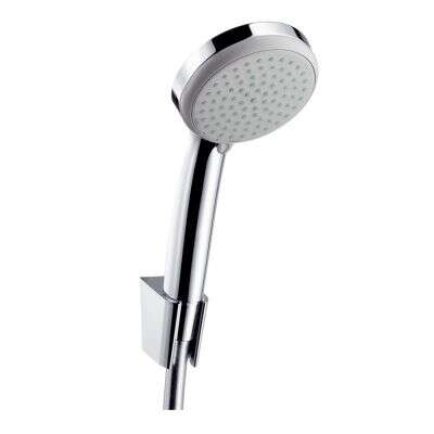 Hansgrohe-IS hansgrohe DUSCHSET Handbrause Croma 100 Vario mit Wandhalter Porter S und Schlauch Isiflex 125