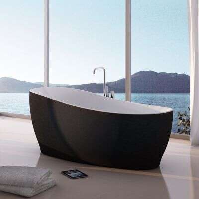 Ottofond Freistehende Badewanne mit Whirlpool inkl. Sound und Lichtsystem