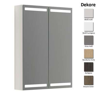 Dansani Dansani Delta Spiegelschrank mit LED-Beleuchtung 2T 60 cm