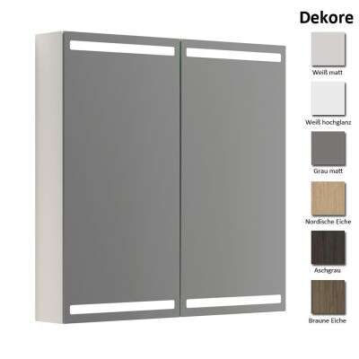 Dansani Dansani Delta Spiegelschrank mit LED-Beleuchtung 2T 80 cm