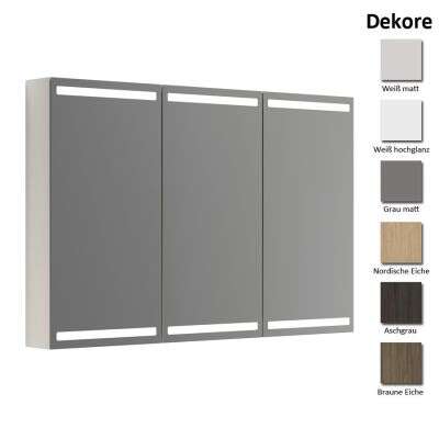 Dansani Dansani Delta Spiegelschrank mit LED-Beleuchtung 3T 120 cm