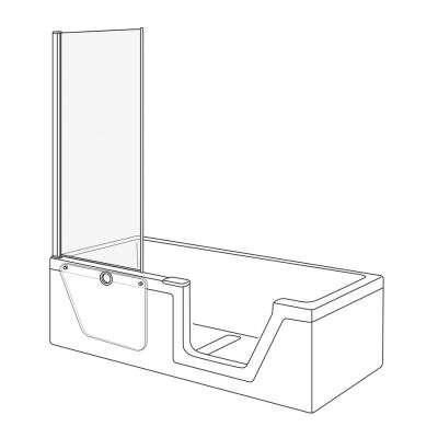 Duscholux Duscholux Step-In Pure Badewannenaufsatz 1-teilig